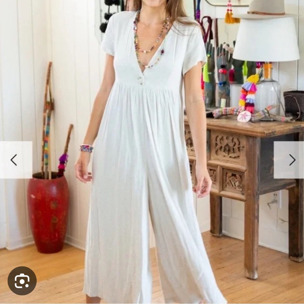 NATURAL LIFE Linen Jumpsuit L/XL